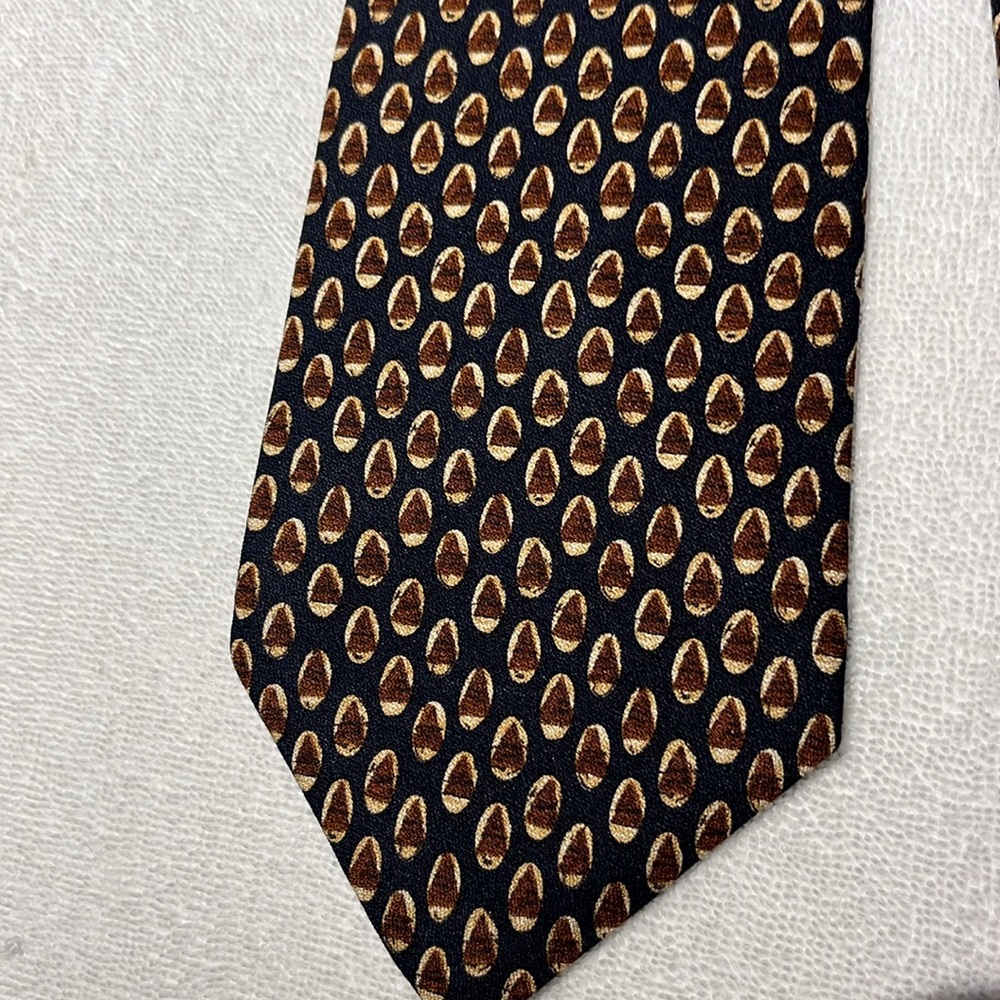 Boss Hugo Boss silk tie black brown